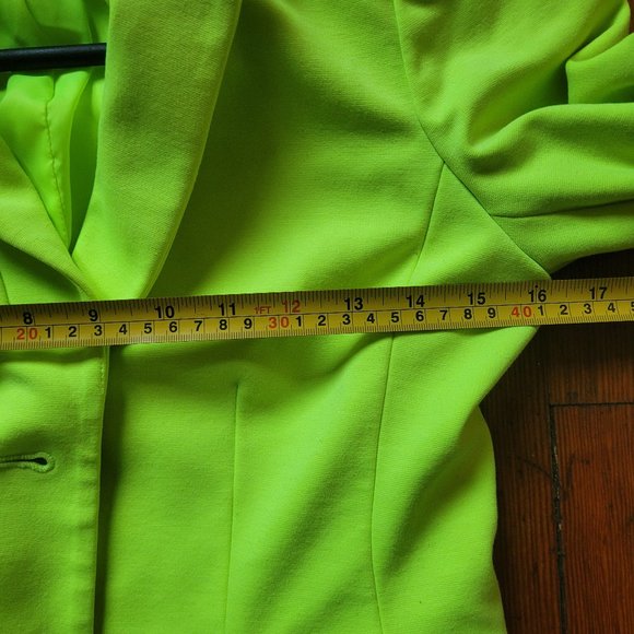 Gap Neon Green Academy Blazer size 2 - Picture 3 of 7